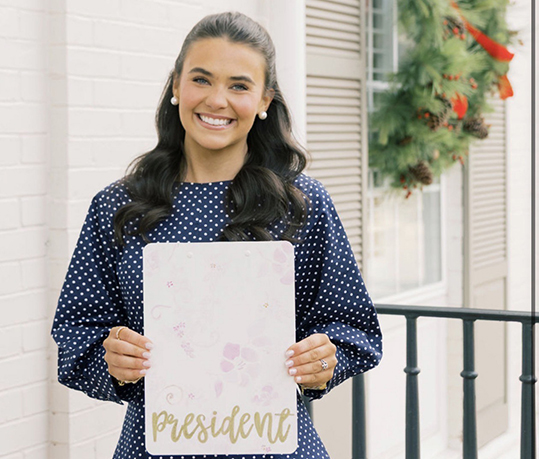 Jayci Holcomb, Chapter President